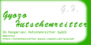 gyozo hutschenreitter business card